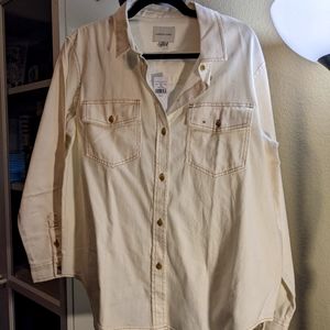 Oversized Western button up